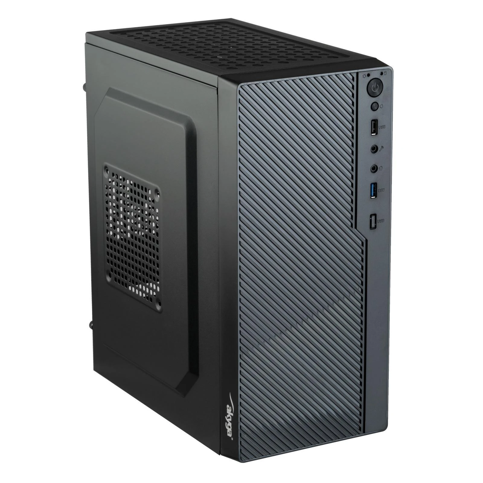 AKYGA Micro ATX Case AK36BK 1x USB 3.0 juodas w/o PSU