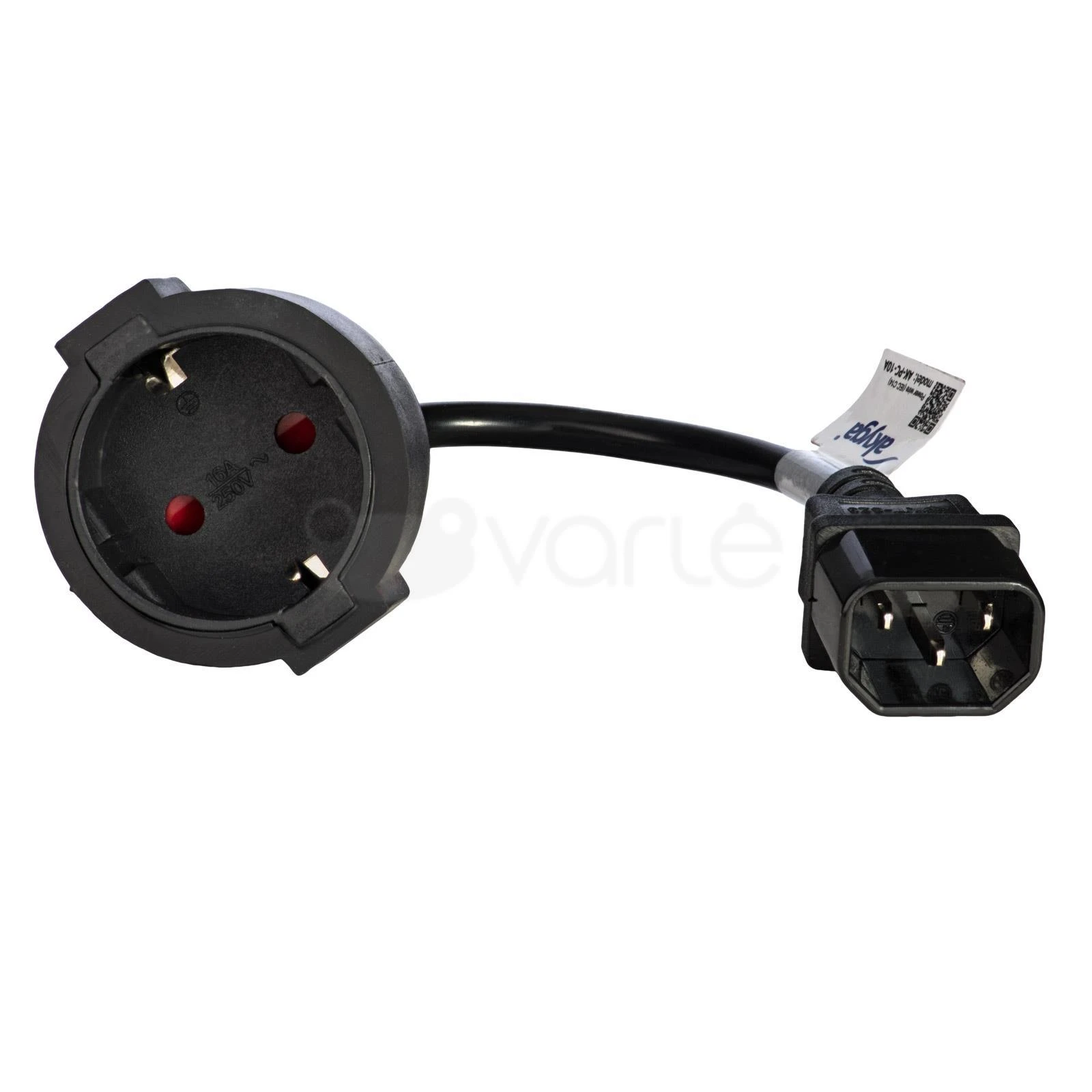 Akyga AK-PC-10A power cable Juodas 0.15 m CEE7/4