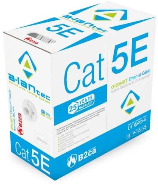 a-lan ALANTEC U/UTP Cat.5e LSOH 4PR B2ca 305m kabelis (violetinė danga)