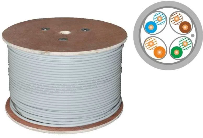 Alantec Alantec-F-FTP kabelis 4x2x23AWG kat.6A LSOH B2ca 500m