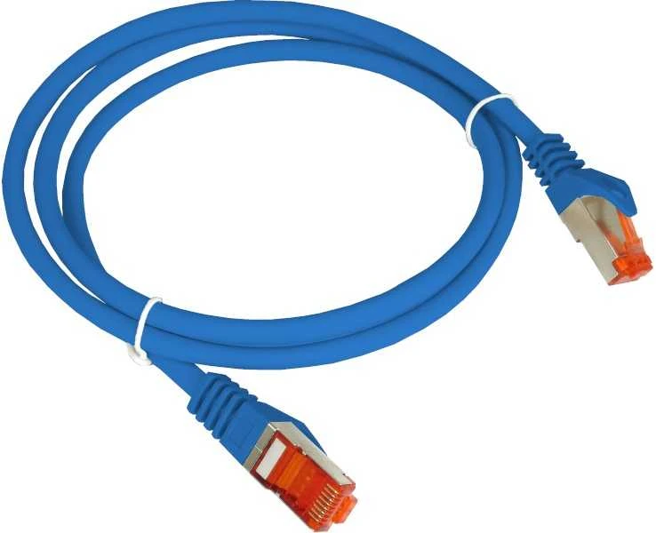 Patch-cord F/UTP kat.6 PVC 0.25m mėlyna ALANTEC