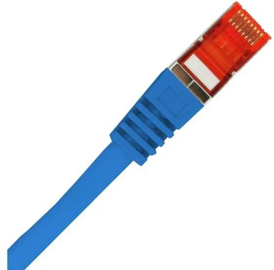 Patch-cord F/UTP kat.6 PVC 0.25m mėlyna ALANTEC