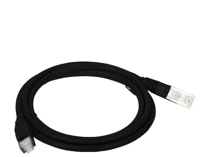 Alantec KKU5CZA2 tinklo kabelis, juodas, 2 m, Cat5e U/UTP (UTP)