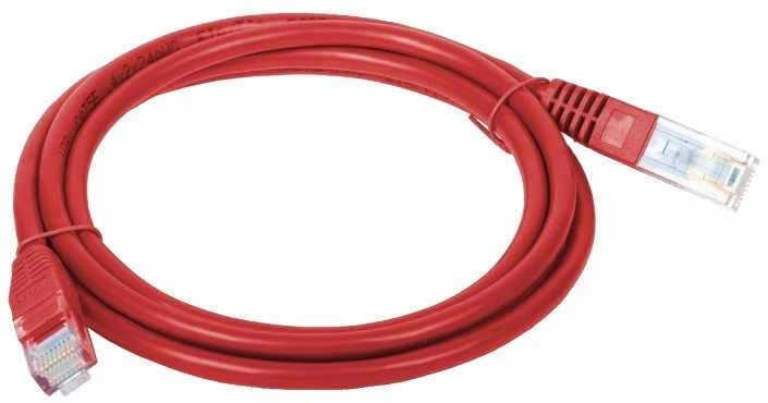 Komutacinis laidas U/UTP kat.5e PVC 5.0m raudonas ALANTEC