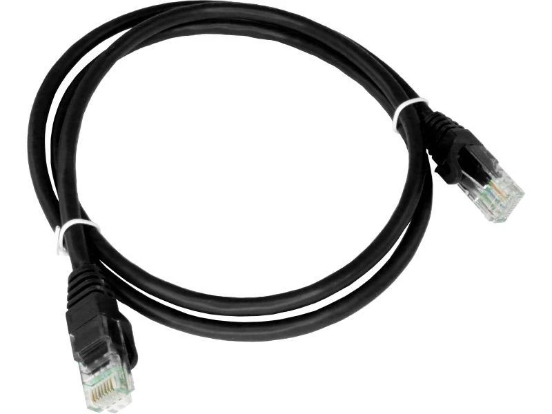 Patch-cord U/UTP kat.6A LSOH 0.5m juoda ALANTEC