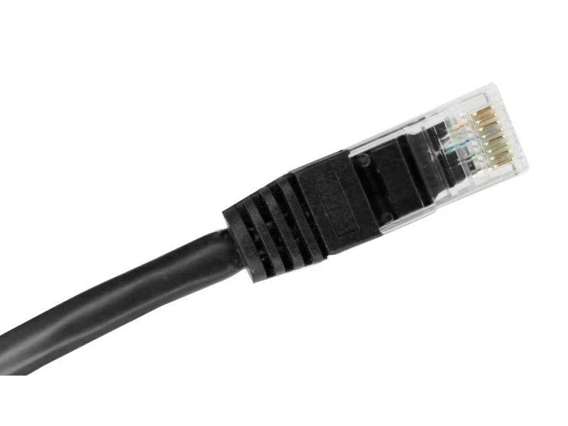 Patch-cord U/UTP kat.6A LSOH 1.0m juoda ALANTEC