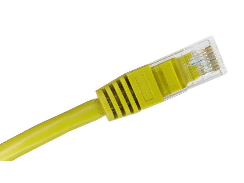 Patch-cord U/UTP kat.6A LSOH 1.0m geltona ALANTEC