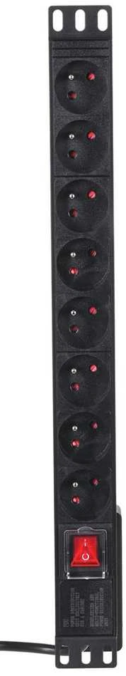 Actina Ilgiklis - Alantec 19" 8x230V 16A, Juoda