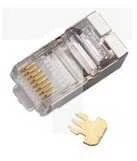 RJ45 STP cat.6 praėjimo kištukas (100 vnt. pakuotėje) ALANTEC