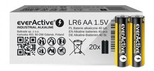 EverActive AA baterijų dėžutė ir dvi elementai