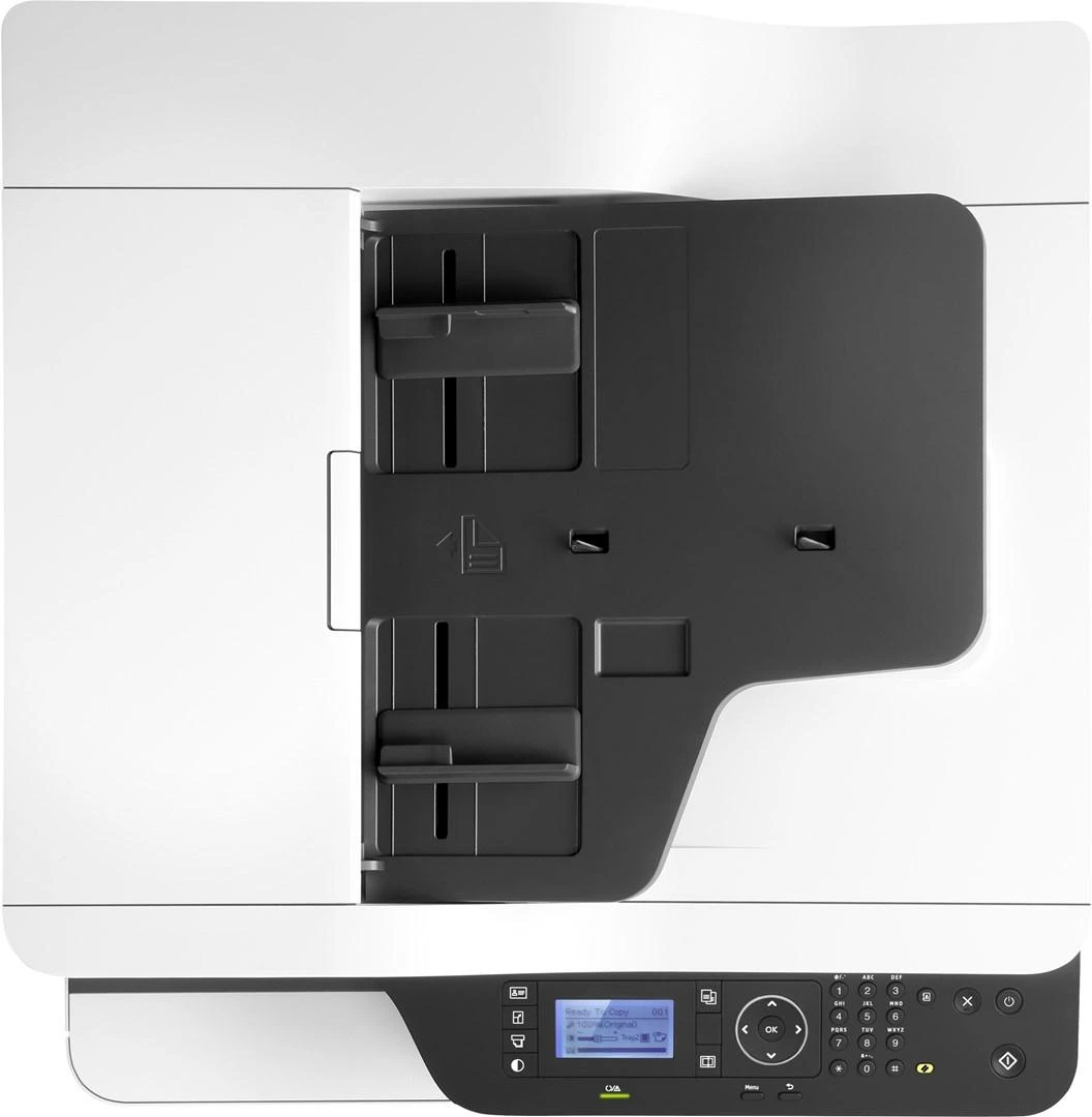 Hewlett Packard (HP) HP LaserJet MFP M443nda AIO All-in-One Spausdintuvas - A3 Mono lazerinis, Spausdinti/Kopijuoti/Nuskaityti, Automatinis dokumentų tiektuvas, Auto-Duplex, LAN, 25psl/min, 2000-5000 puslapių per mėn.