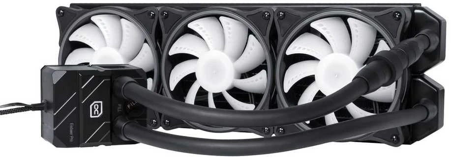 „Alphacool 13074“ kompiuterio aušinimo sistema, procesorius, viskas viename skysčio aušintuvas, 12 cm, Juodas, 1 vnt.