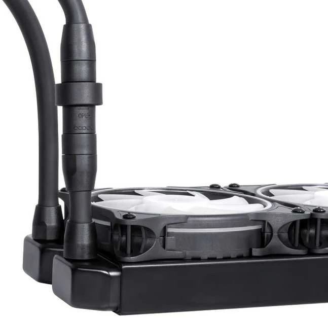 „Alphacool 13074“ kompiuterio aušinimo sistema, procesorius, viskas viename skysčio aušintuvas, 12 cm, Juodas, 1 vnt.