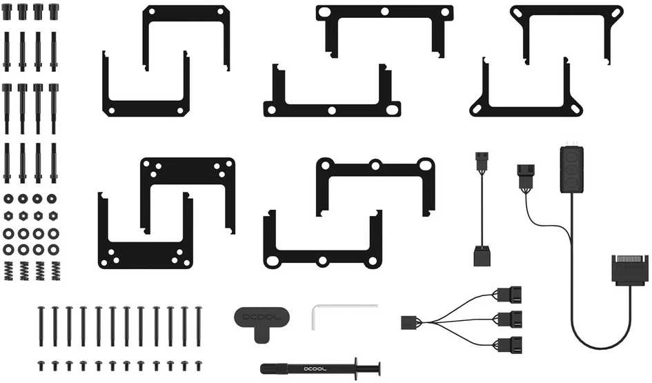 „Alphacool 13074“ kompiuterio aušinimo sistema, procesorius, viskas viename skysčio aušintuvas, 12 cm, Juodas, 1 vnt.