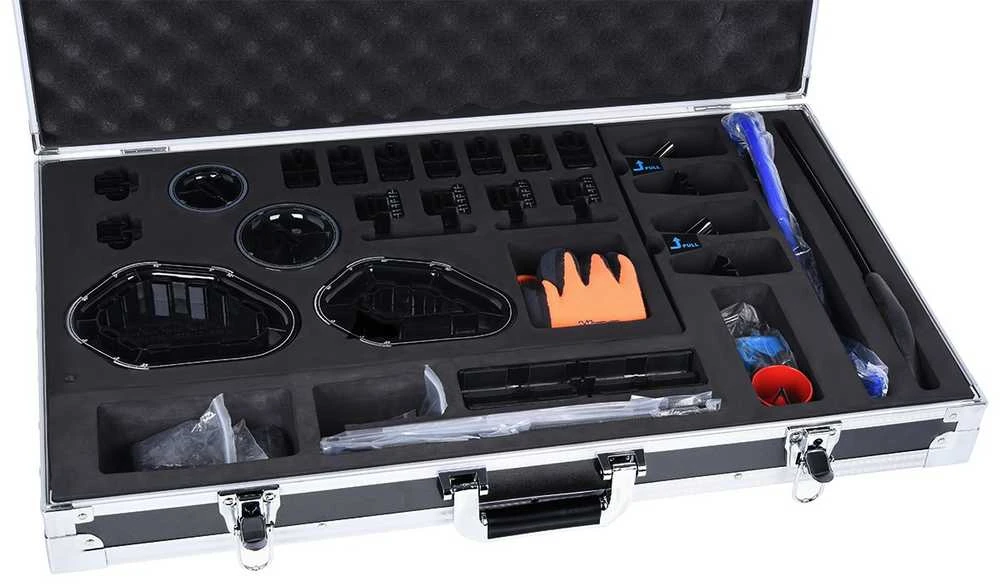 „Alphacool Eiskoffer Professional“ – lenkimo ir matavimo rinkinys kietiesiems vamzdžiams