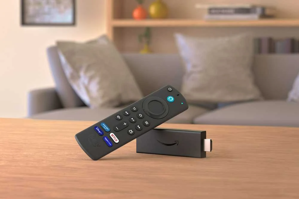 Vaizdo grotuvas „Amazon Fire TV Stick Alexa 2021“.