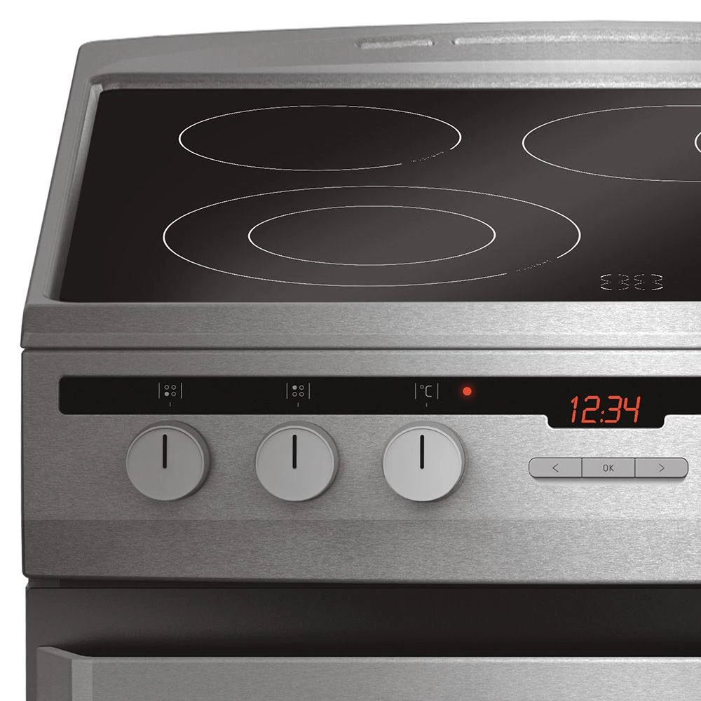 Amica 618CE3.434HTaKDQ(Xx) Freestanding cooker Ceramic Nerūdijantis plienas A-20%