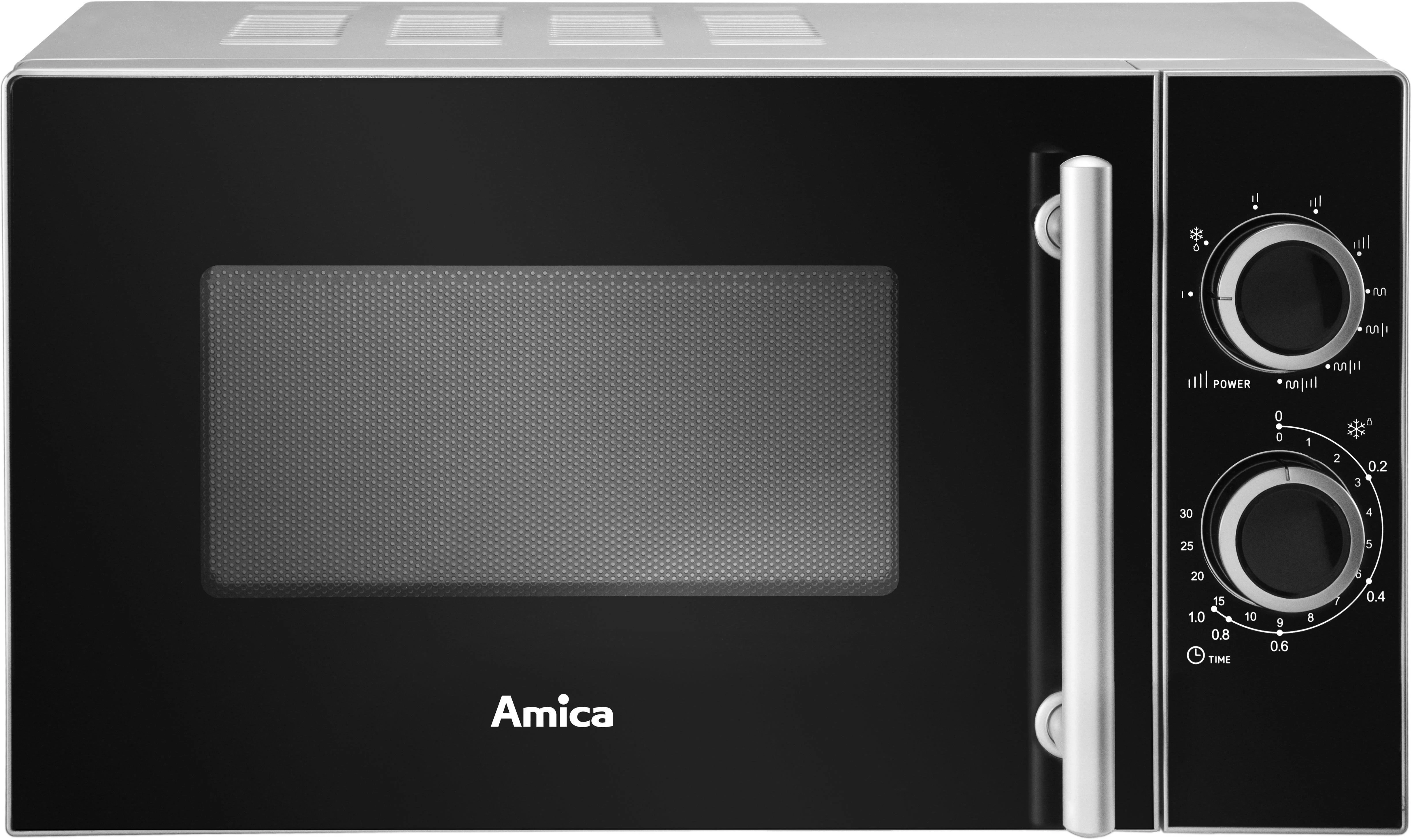 Mikrobangų Krosnelė - Amica 20 L 700 W Juoda/Sidabrinė