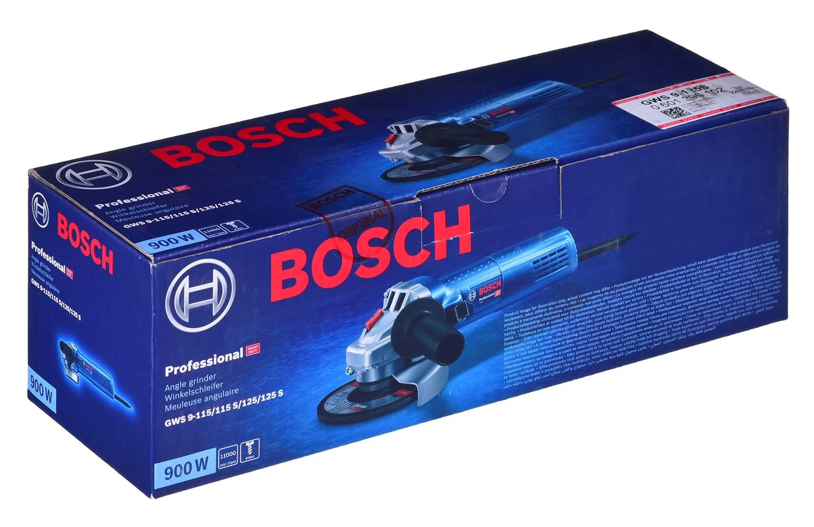 Bosch kampinis šlifuoklis GWS 9-125 S Professional su apsukų reguliavimu 900W