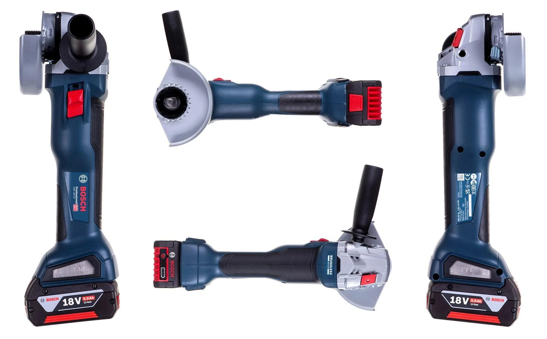 Bosch GWS 18V-10, LB 2x5.0, 18V-40