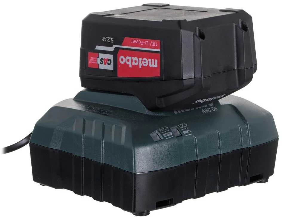 METABO W 18 LTX 150 QUICK kampinis šlifuoklis (600404650) + metaBOX 165 L dėklas Žalia, Juoda