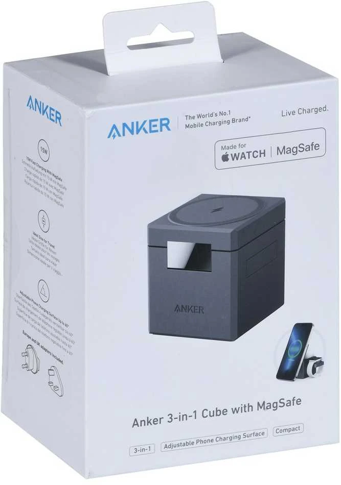 Anker Magnetic Wireless 3-in-1 kubas su MagSafe (15W) | Y1811G11