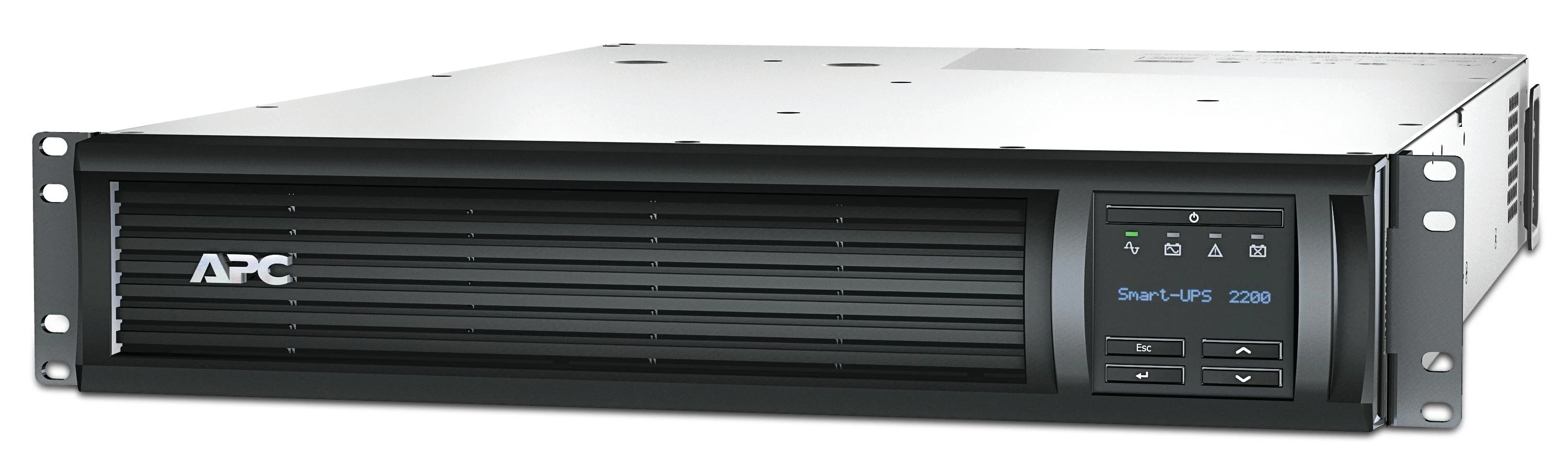 APC Smart-UPS 2200VA LCD RM 2U 230V su tinklo kortele