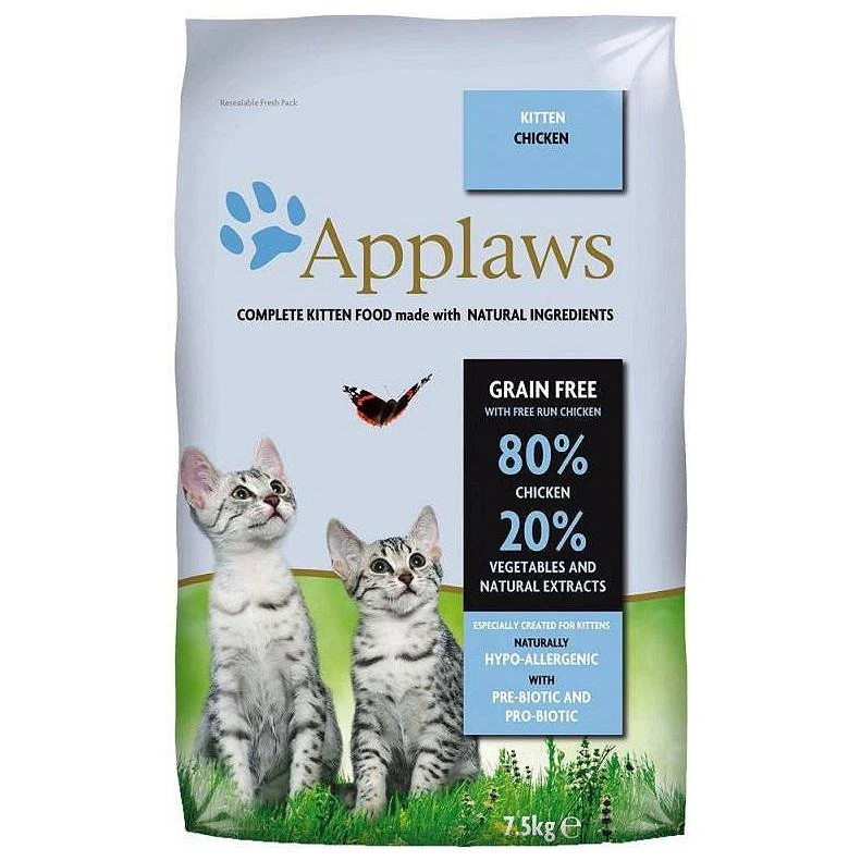 APPLAWS kačiukų vištiena - sausas kačių ėdalas - 7,5kg