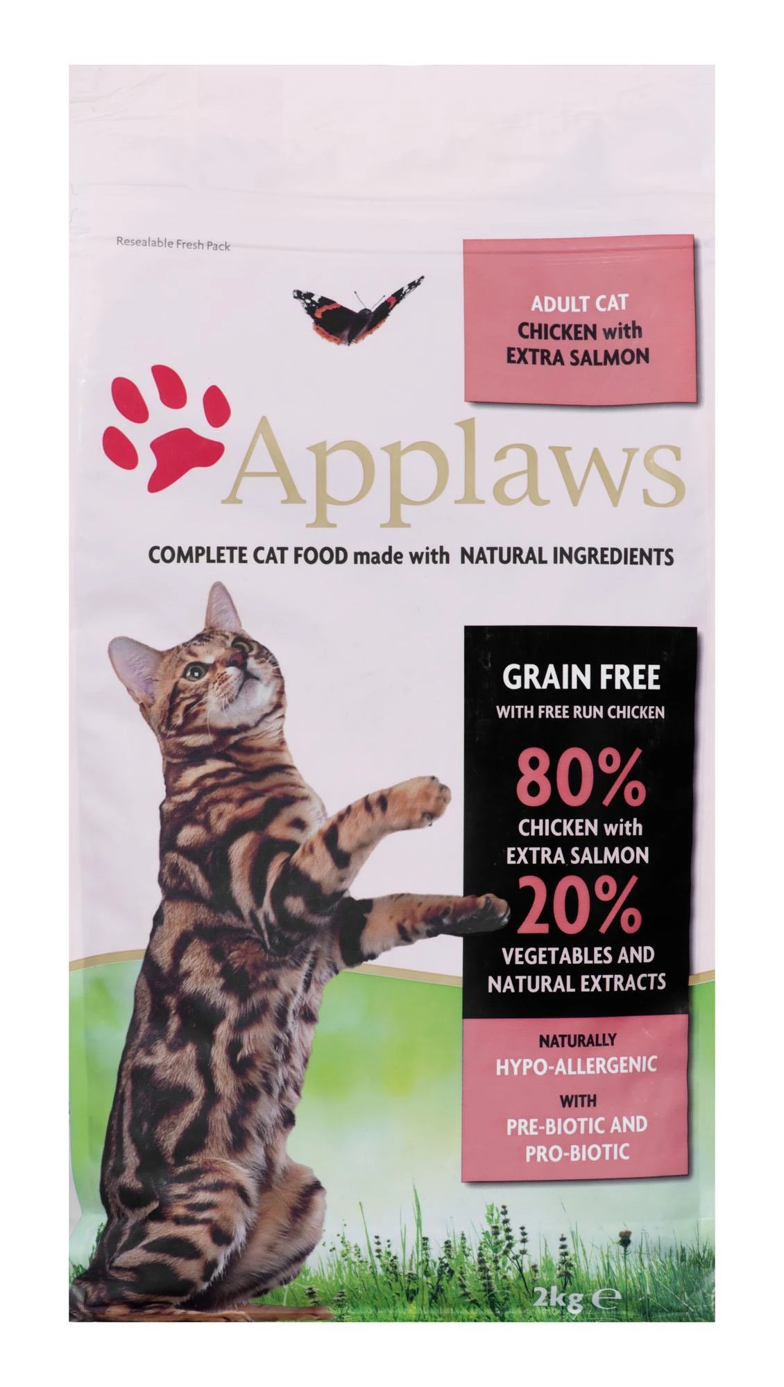 APPLAWS vištiena with lašiša - dry cat food - 2kg