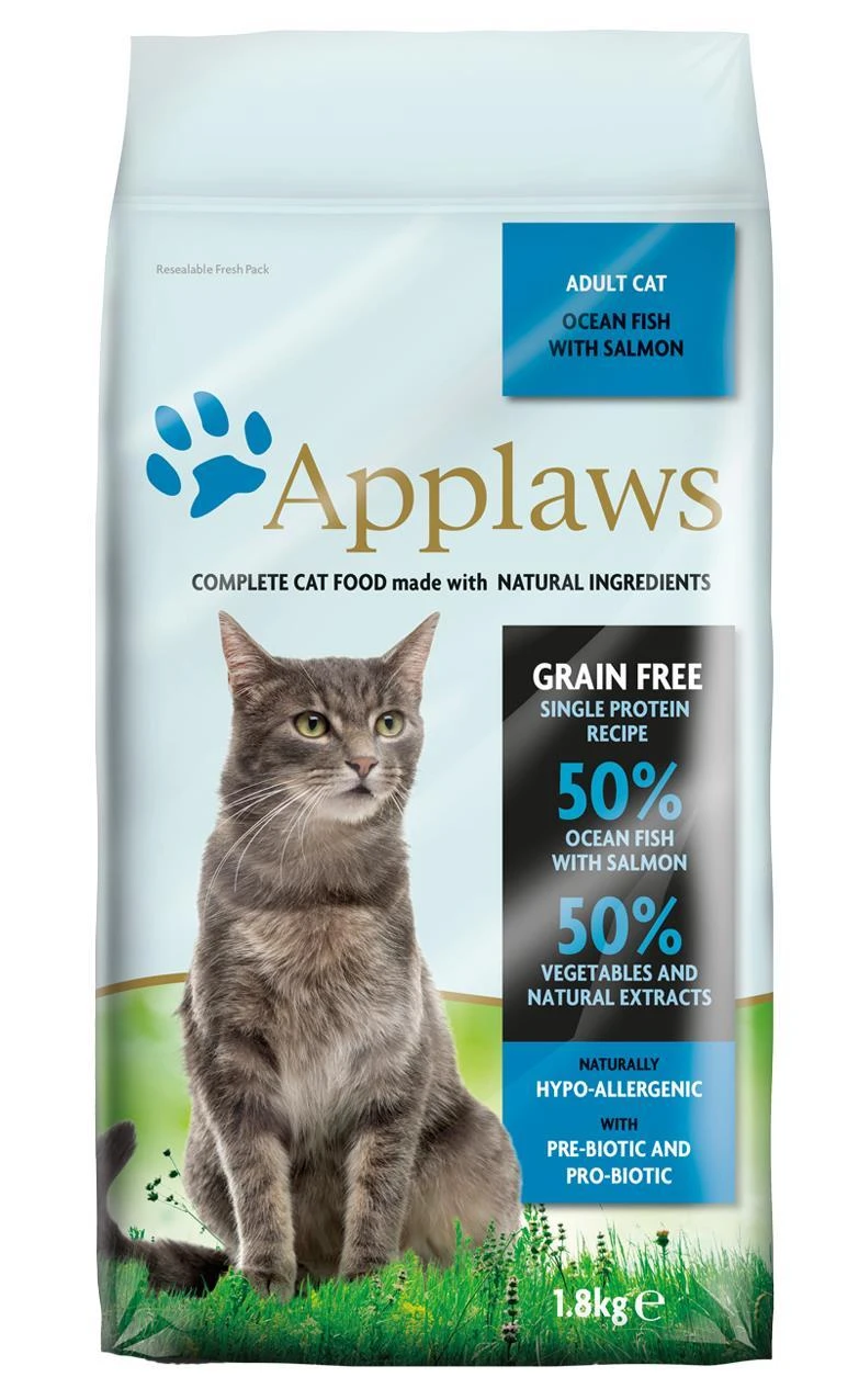 Applaws 5060122497312 sausas maistas katėms 6kg Adult žuvis