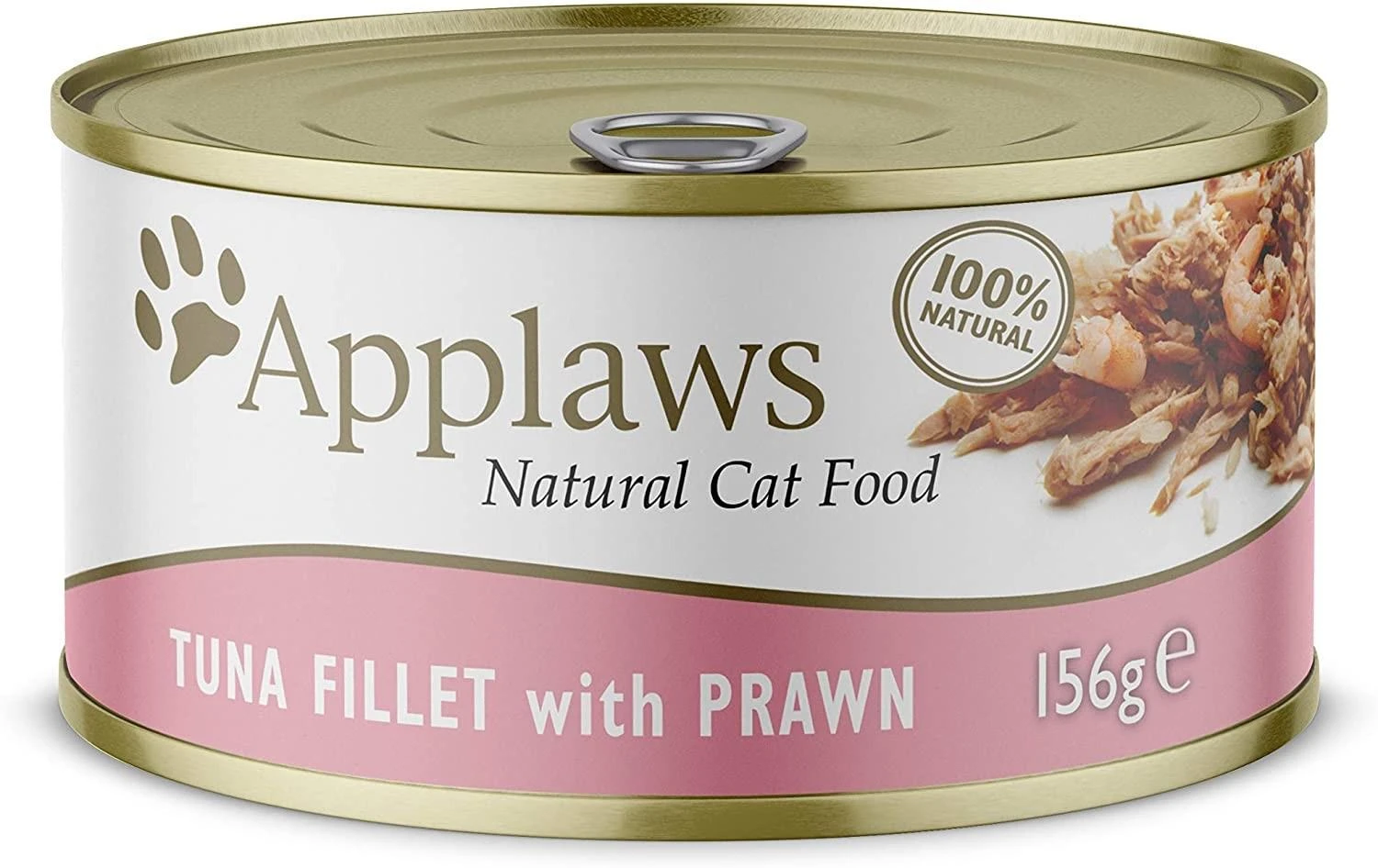 APPLAWS Natural Cat Food Tuna fillet with prawn – drėgno kačių ėdalo – 156g