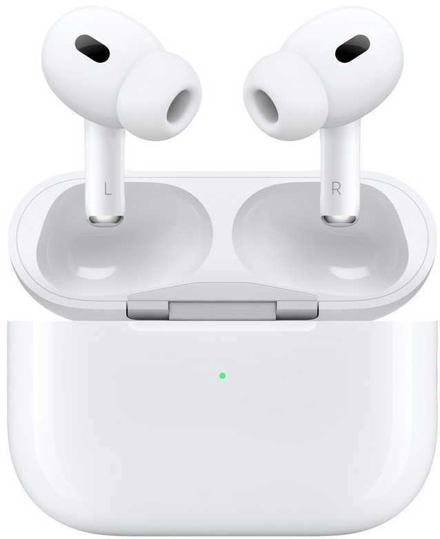 Ausinės Apple AirPods Pro (2 kartos) su "MagSafe" dėklu (USB-C), baltos spalvos