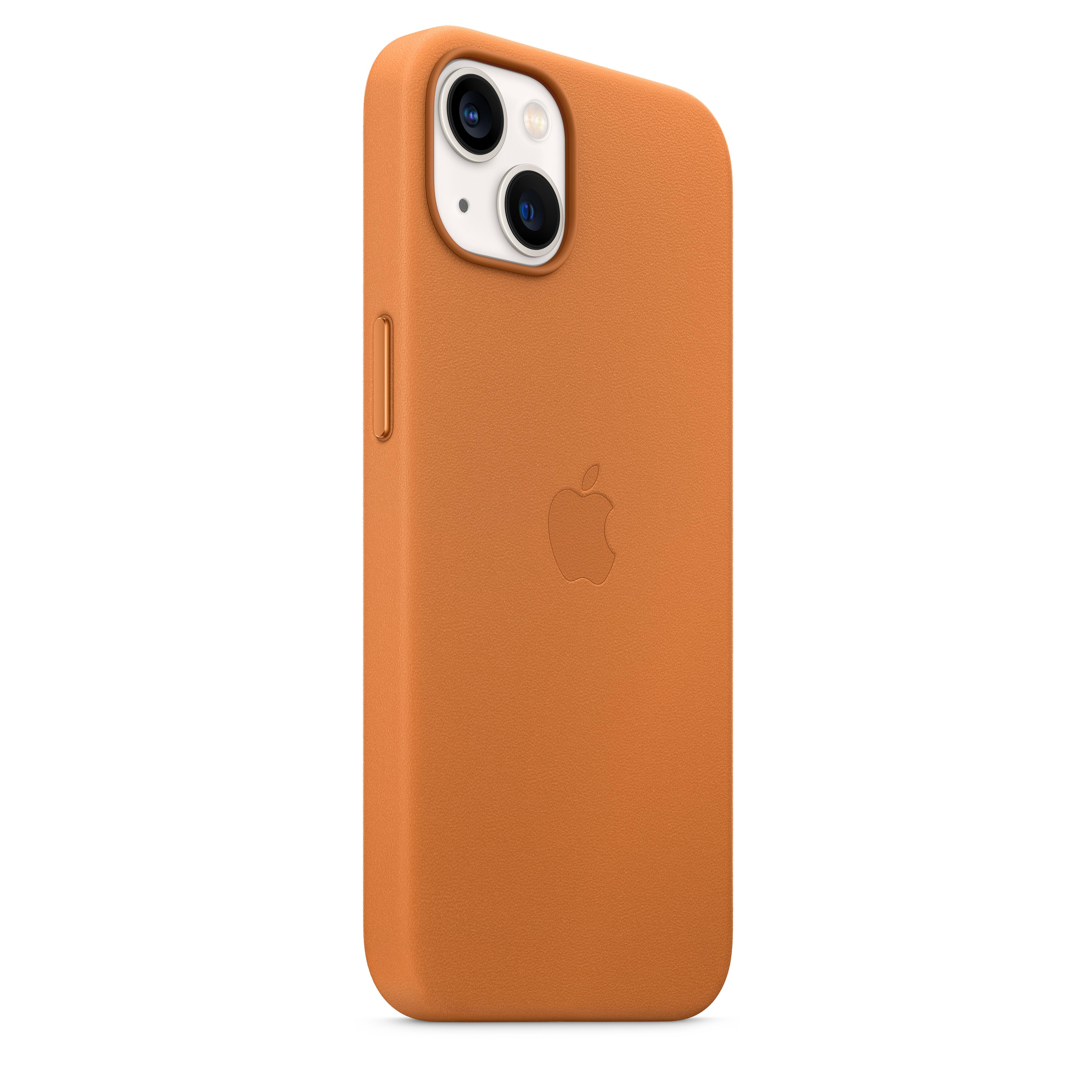 Apple iPhone 13 Odinis dėklas su MagSafe, Rudas (Golden Brown)