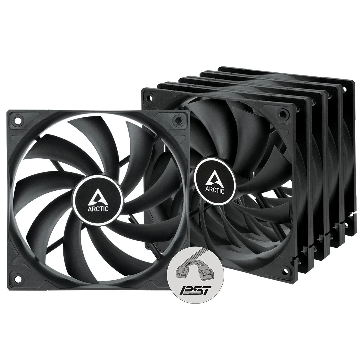 Arctic Cooling ARCTIC F12 PWM PST - 120 mm PWM korpuso ventiliatorius