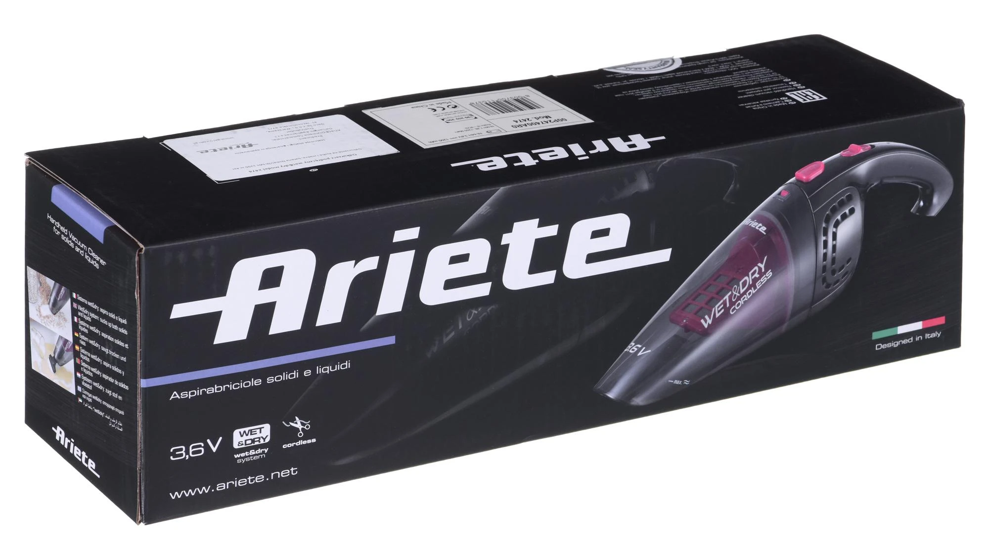Dulkių siurblys Ariete 2474 wet & dry