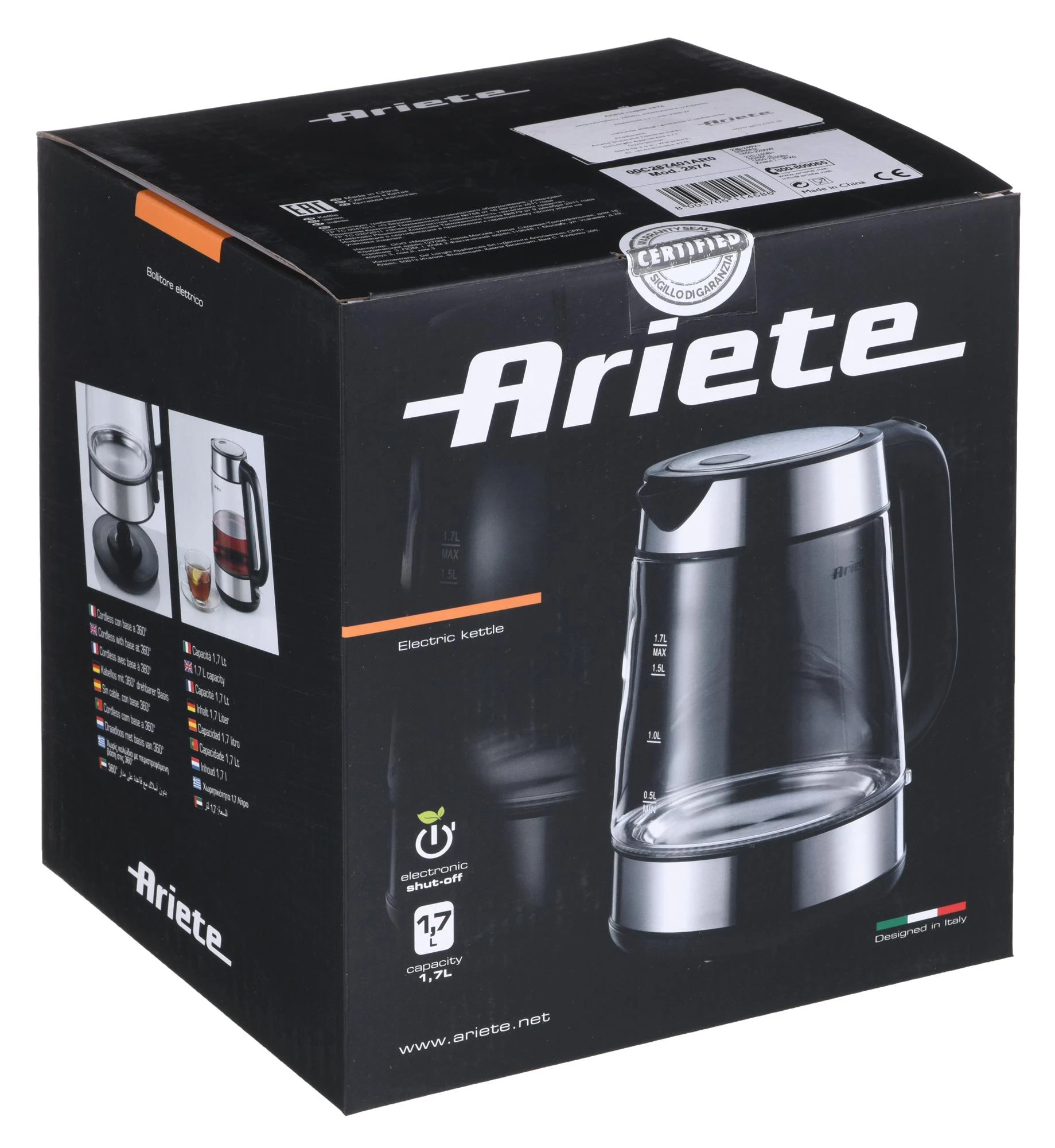 Arbatinukas Arietė 2874 Virdulys Lipton