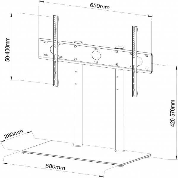 Laikiklis televizoriams ART SD-32 (32" - 65", maks. 50kg)
