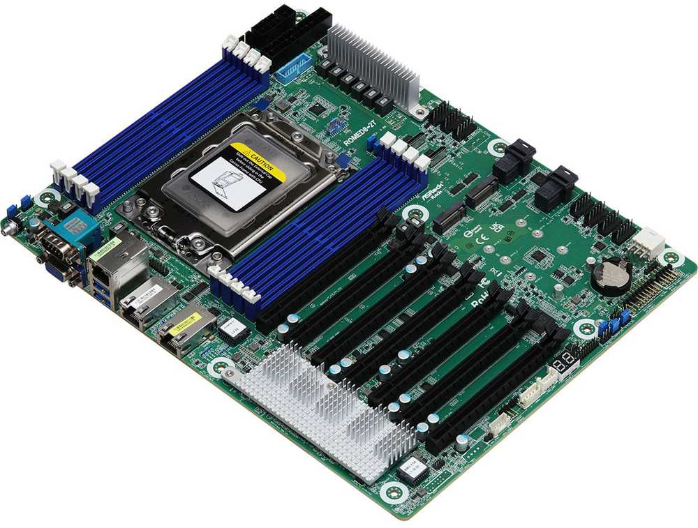 Asrock ROMED8-2T/BCM pagrindinė plokštė su SP3 ATX lizdu