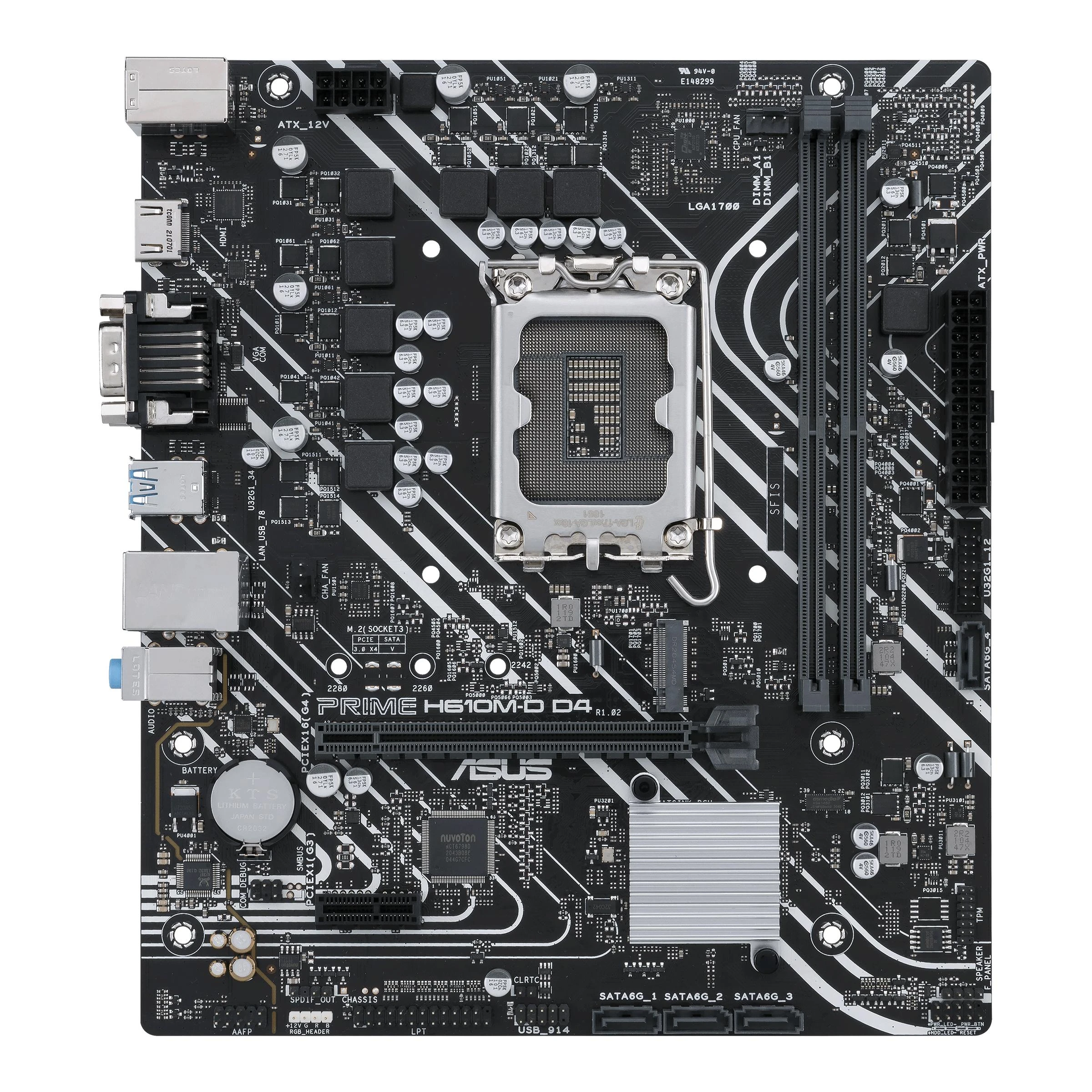 Pagrindinė plokštė Asus | PRIME H610M-D D4 | Procesorių šeima Intel | Procesoriaus lizdas LGA1700 | DDR4 DIMM | Atminties lizdai 2 | Palaikomos standžiojo disko sąsajos SATA, M.2 | SATA jungčių skaičius 4 | Mikroschemų rinkinys Intel H610 | mATX