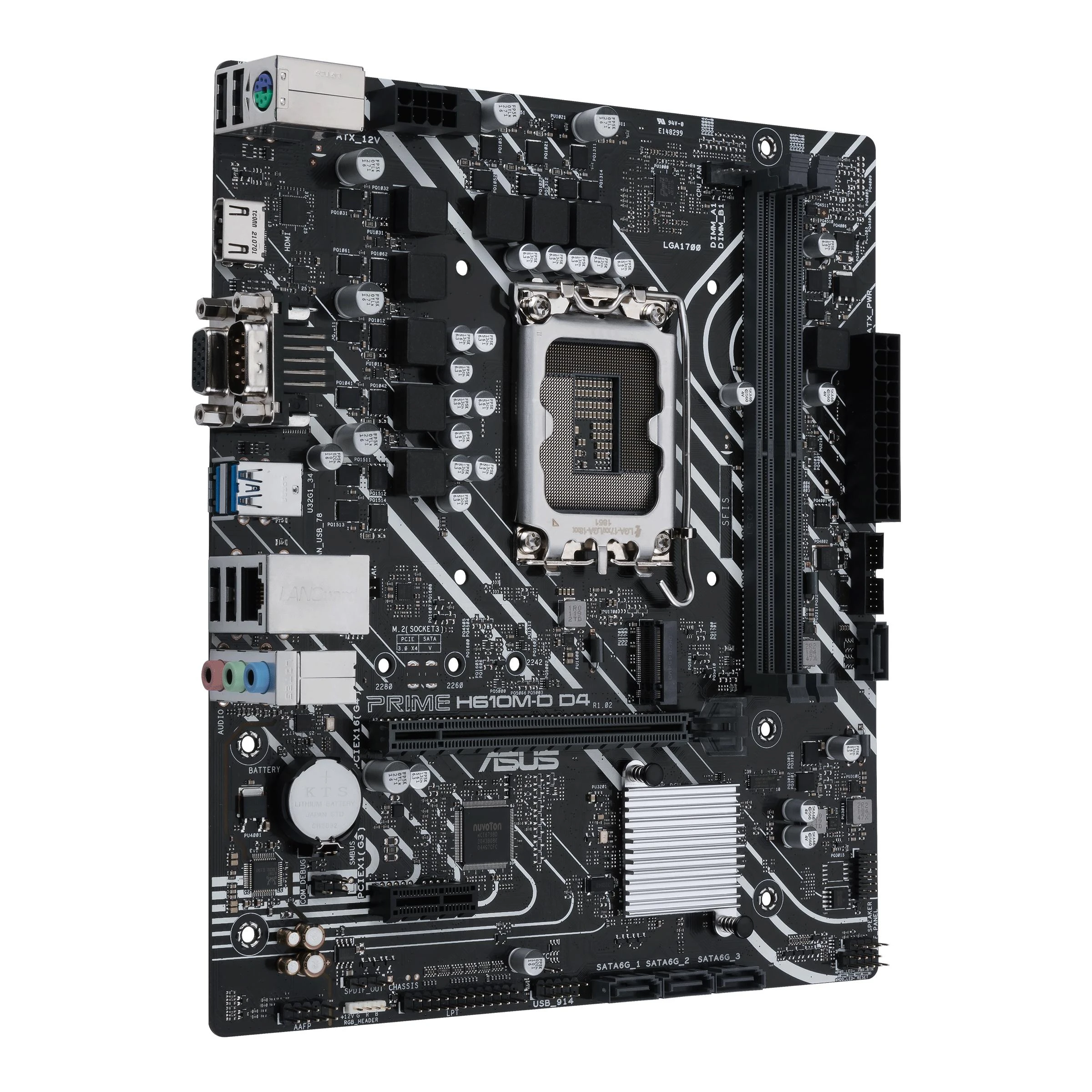 Pagrindinė plokštė Asus | PRIME H610M-D D4 | Procesorių šeima Intel | Procesoriaus lizdas LGA1700 | DDR4 DIMM | Atminties lizdai 2 | Palaikomos standžiojo disko sąsajos SATA, M.2 | SATA jungčių skaičius 4 | Mikroschemų rinkinys Intel H610 | mATX