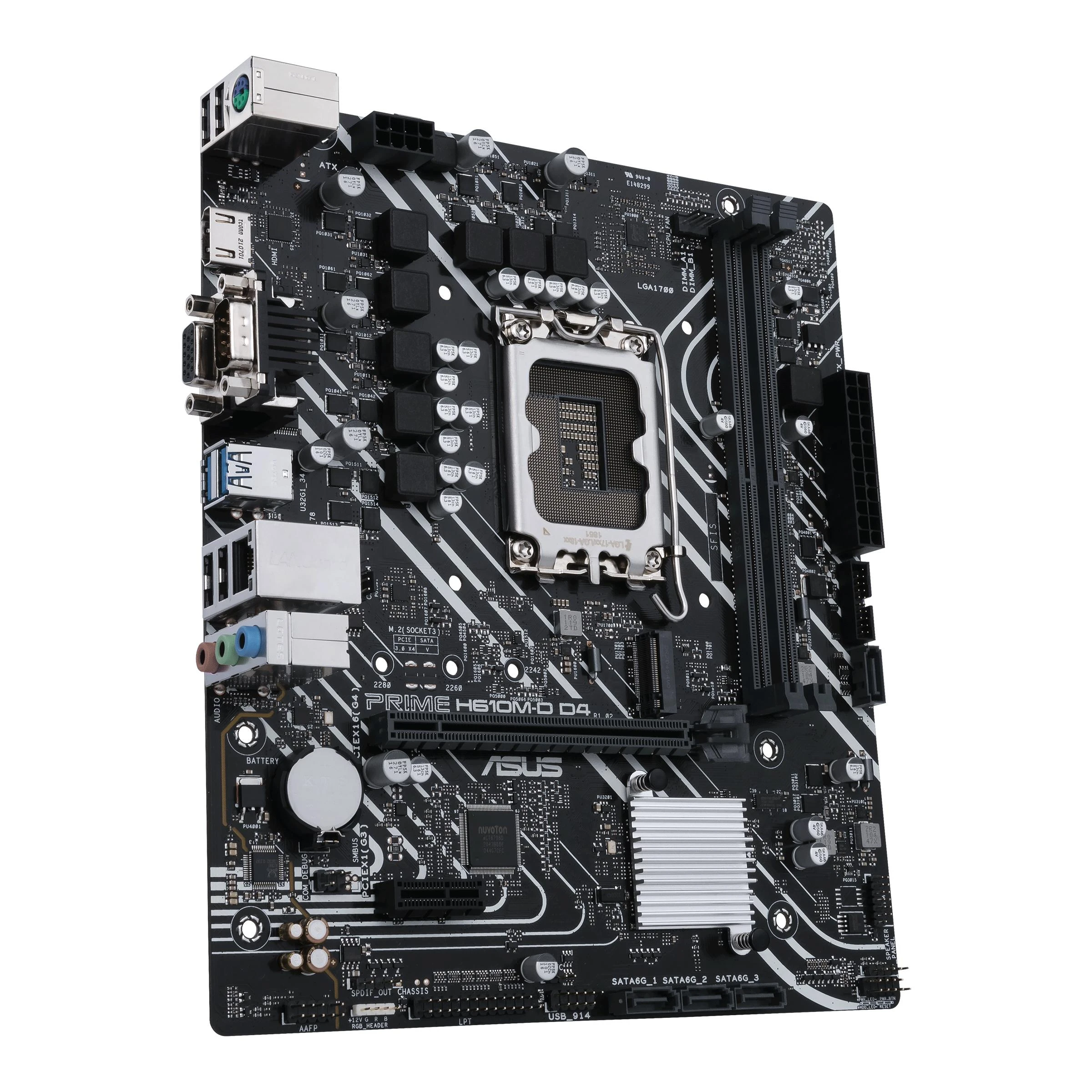 Pagrindinė plokštė Asus | PRIME H610M-D D4 | Procesorių šeima Intel | Procesoriaus lizdas LGA1700 | DDR4 DIMM | Atminties lizdai 2 | Palaikomos standžiojo disko sąsajos SATA, M.2 | SATA jungčių skaičius 4 | Mikroschemų rinkinys Intel H610 | mATX
