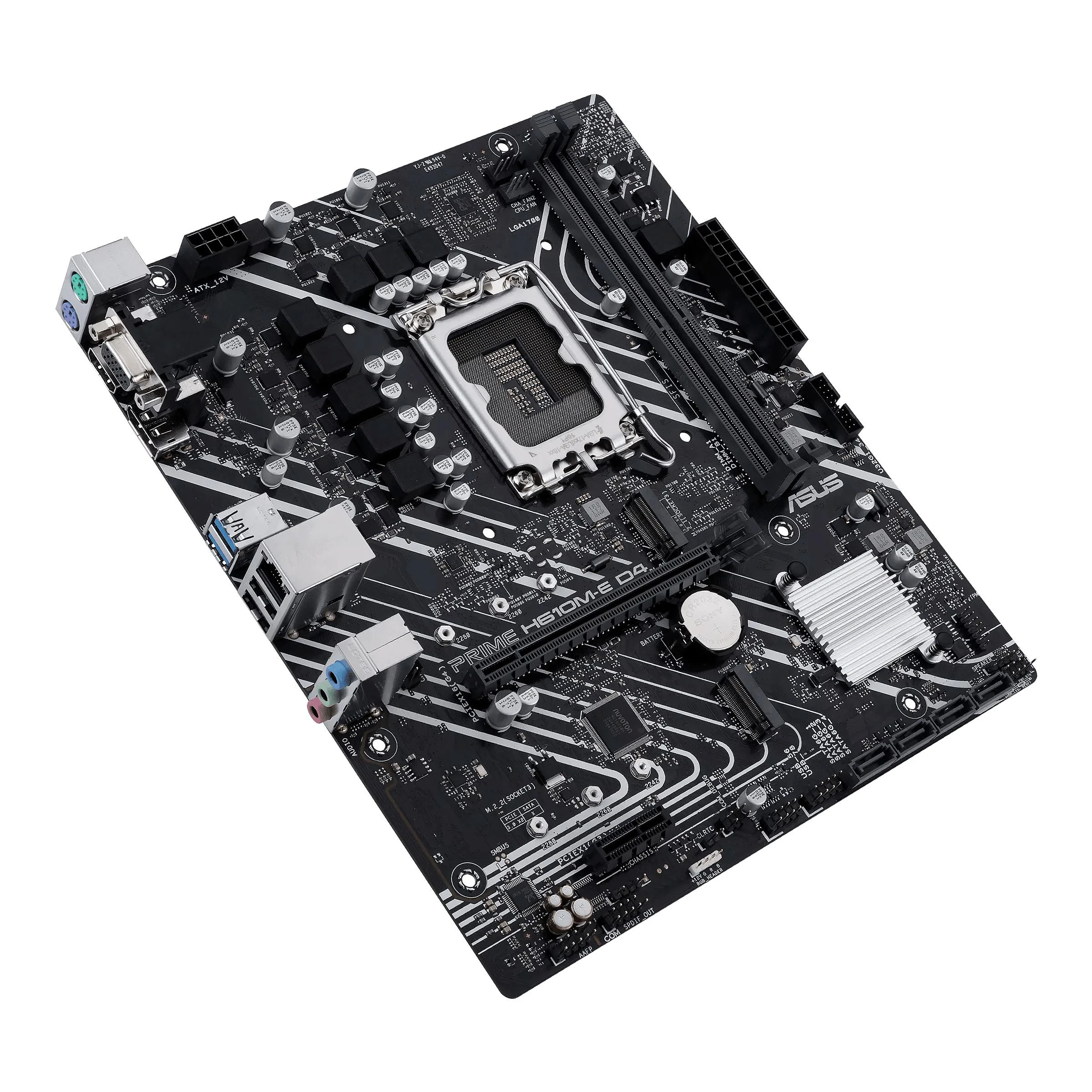 Pagrindinė plokštė ASUS PRIME H610M-E D4-CSM LGA1700 mATX MB 2xDDR4 4xSATA 2xM.2
