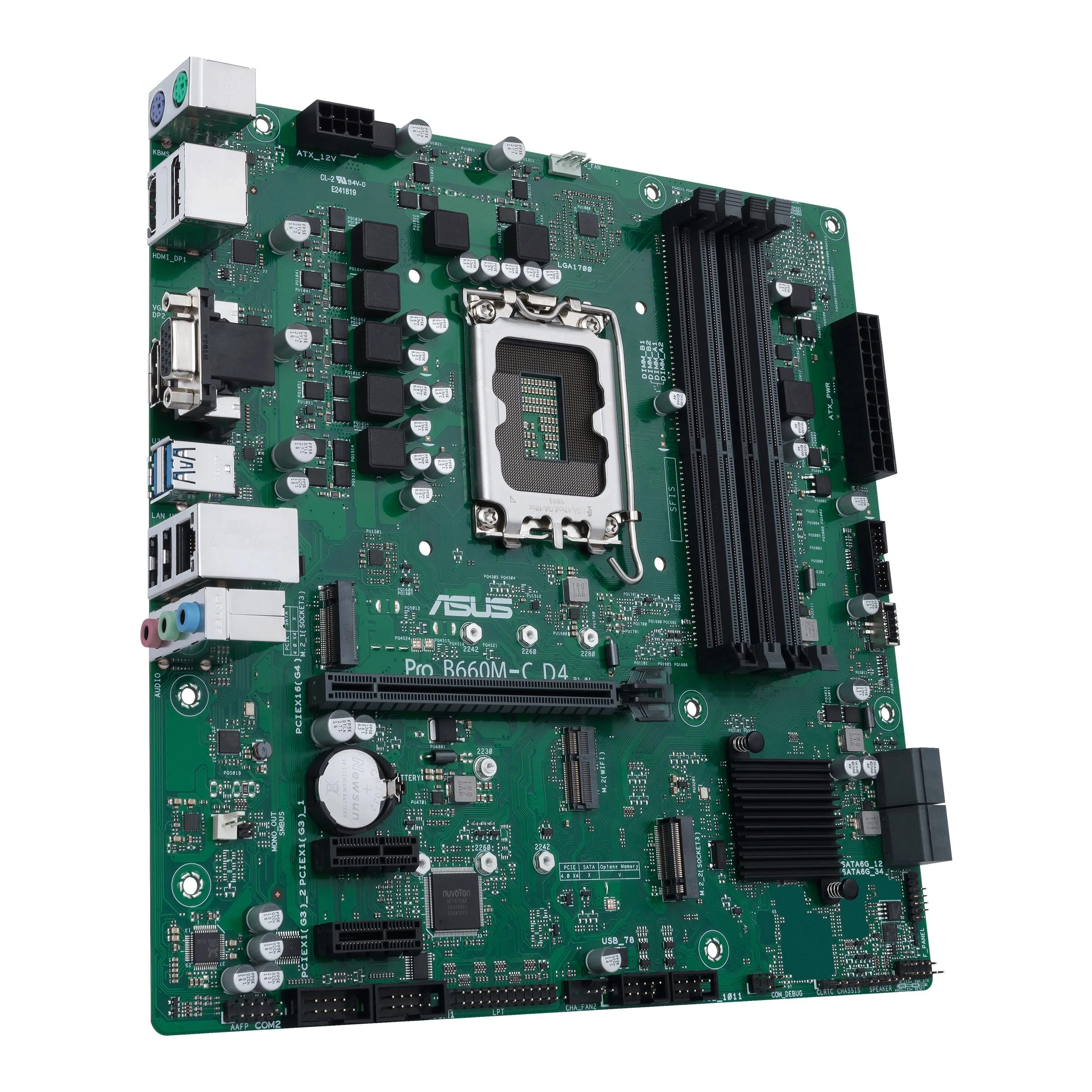 Pagrindinė plokštė ASUS Pro B660M-C D4-CSM LGA1700 mATX