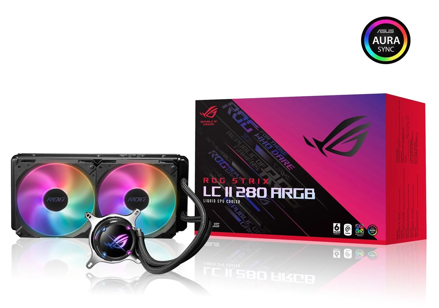 ASUS ROG STRIX LC II 280 ARGB skysto aušinimo sistema