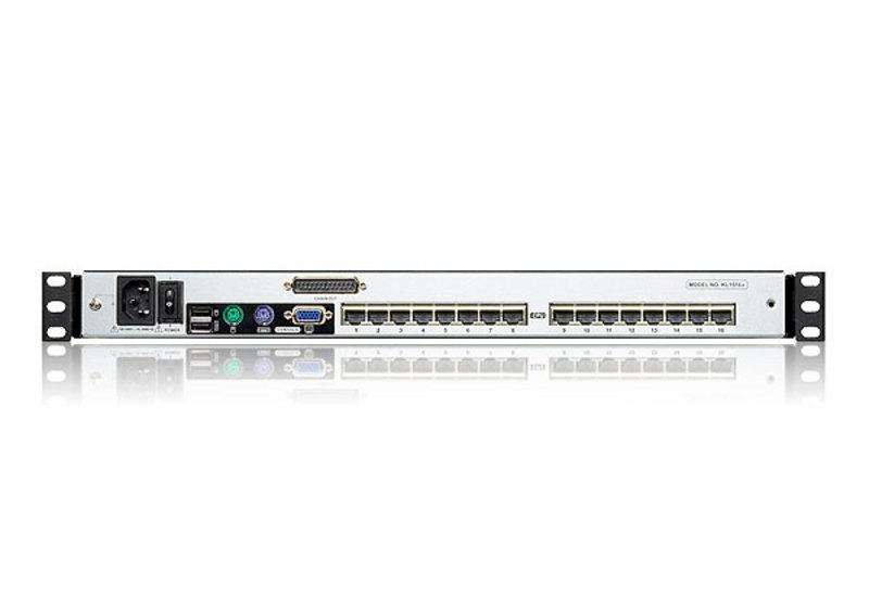 Aten | 16 prievadų Cat 5 dviejų bėgelių 17" LCD KVM komutatorius su Daisy Chain prievadu | KL1516AM-AXA-AG | 1 x USB A tipo lizdas
