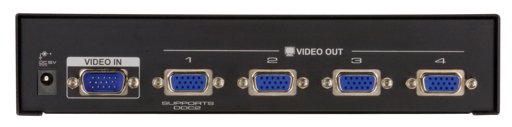 ATEN VS134A-A7-G ATEN vaizdo skirstytuvas 4 prievadas 450MHz
