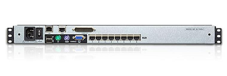Aten | 1-Local/Remote Share Access 8-Port Cat 5 Dual Rail 17" LCD KVM over IP Switch with Daisy-Chain Port | KL1508AIMA-AG