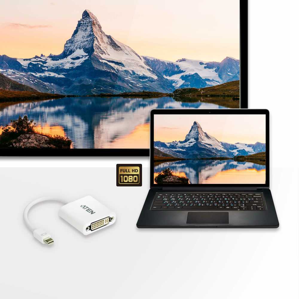 ATEN Mini DisplayPort į DVI konverteris