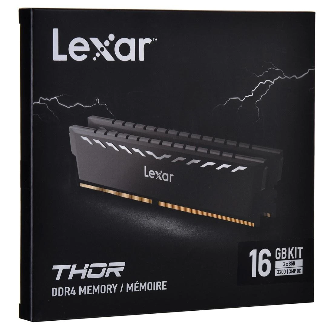 RAM Lexar | 16 komplektas (8GBx2) GB | DDR4 | 3200 MHz | PC/serveris | Registracijos Nr. | ECC Nr