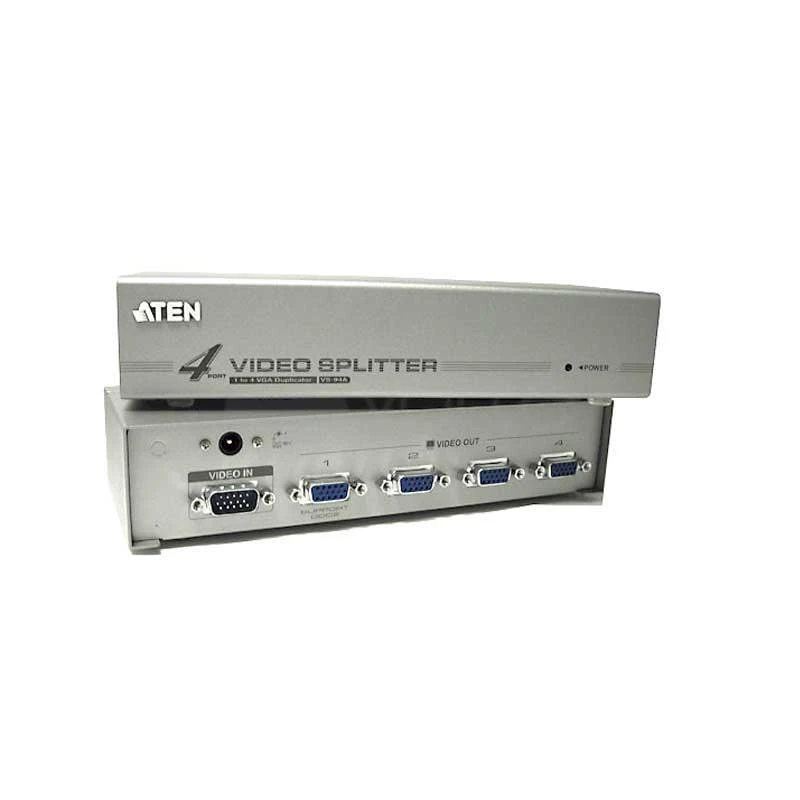 ATEN VS94A 4-Port Video Splitter Video-In 1x HDB-15 Male, Out 4x HDB-15 Female
